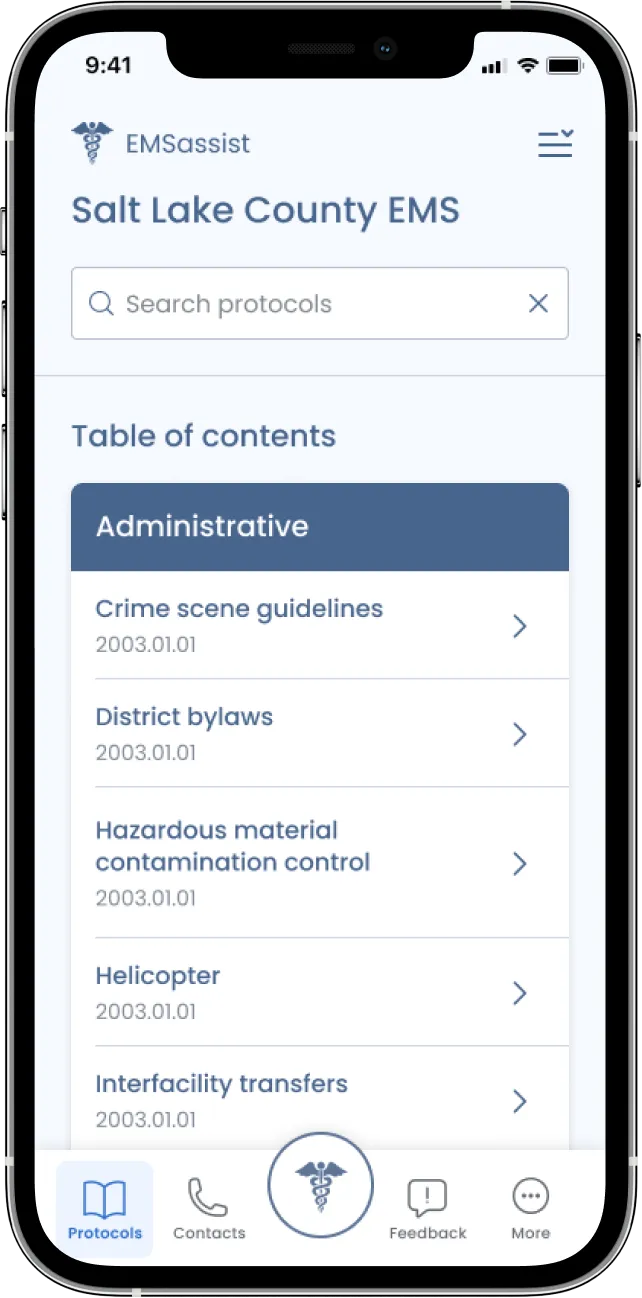 Medical Protocols Directory